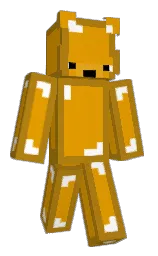 moumbear's Minecraft skin wearing the Purple Heart cape