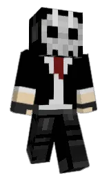 black and grain brown Minecraft skin — Classic model