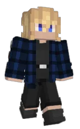 big stone and blue zodiac Minecraft skin — Slim model — first worn by Honhgaming