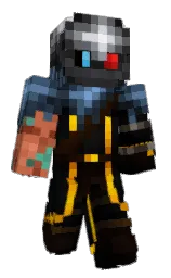 cod gray and pickled bluewood Minecraft skin — Classic model — first worn by kalindr