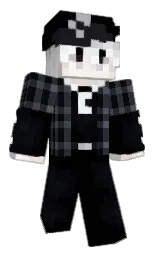 black and cinder Minecraft skin — Classic model