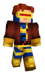 clinker and resolution blue Minecraft skin — Classic model — first worn by Dynastiiiii