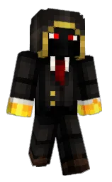 black and cocoa brown Minecraft skin — Classic model