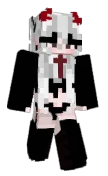 black and wild sand Minecraft skin — Slim model — first worn by mlileni