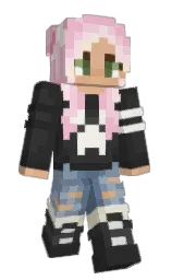 Minecraft-Skin in mine shaft und beauty bush — Modell: Schmal — zuerst getragen von highkingjade
