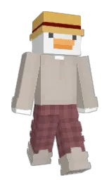 NameIsQ's Minecraft skin wearing the Yearn cape