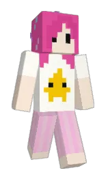 black white and black Minecraft skin — Slim model
