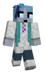 alto and silver Minecraft skin — Classic model — first worn by dragonbooper