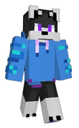 royal blue and mine shaft Minecraft skin — Classic model — first worn by Thunder1248