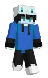 black and mariner Minecraft skin — Slim model — first worn by Cuthed