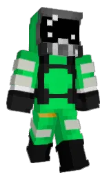 Minecraft-Skin in malachite und cod gray — Modell: Klassisch — zuerst getragen von RoseTrn