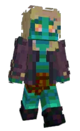 eggplant and teak Minecraft skin — Slim model — first worn by MyNamelsbob