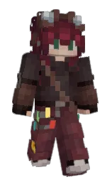 livid brown and cocoa bean Minecraft skin — Slim model — first worn by juniorkiobr