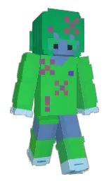 black and green haze Minecraft skin — Slim model
