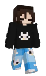cod gray and picton blue Minecraft skin — Slim model — first worn by Sarel_Live
