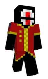 black and totem pole Minecraft skin — Classic model — first worn by SUPERTNT64