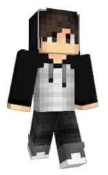 cod gray and white Minecraft skin — Classic model — first worn by Meliyo
