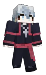 charade and porcelain Minecraft skin — Classic model — first worn by Wlals136