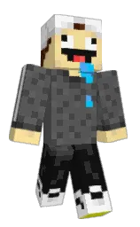 scorpion and cod gray Minecraft skin — Classic model
