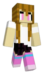 double colonial white and rusty nail Minecraft skin — Classic model — first worn by Flame228