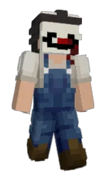 M_Vox's Minecraft skin wearing the Twisted cape