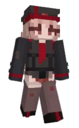 NikkeThighLover's Minecraft skin wearing the Migrator cape