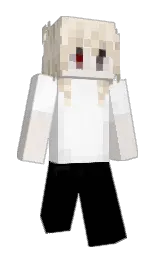black and linen Minecraft skin — Slim model — first worn by sh2dem