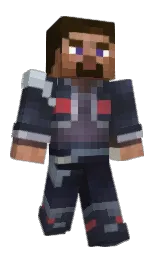 steel gray and charade Minecraft skin — Classic model