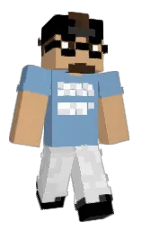 concrete and black Minecraft skin — Classic model — first worn by RunkMan_