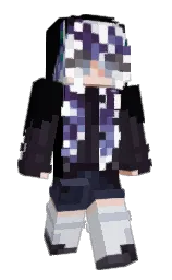 cinder and athens gray Minecraft skin — Slim model