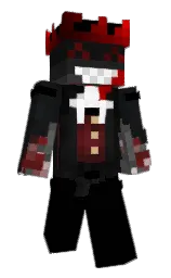black and woodsmoke Minecraft skin — Classic model — first worn by Less590s