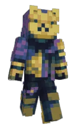 s_z_c's Minecraft skin wearing the Purple Heart cape