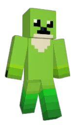 black and forest green Minecraft skin — Classic model