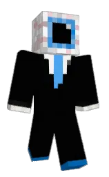 black and endeavour Minecraft skin — Classic model — first worn by krypchan