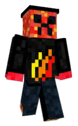 black and cod gray Minecraft skin — Classic model