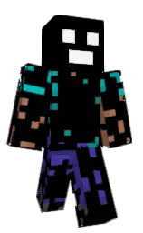 black and santa fe Minecraft skin — Classic model
