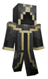 black and mine shaft Minecraft skin — Classic model — first worn by idk_ask_me_later
