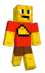 school bus yellow and scarlet Minecraft skin — Classic model