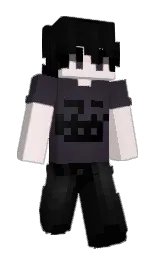 Zerebro's Minecraft skin wearing the Aurora cape