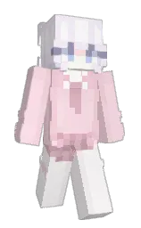 lavender blush and selago Minecraft skin — Slim model