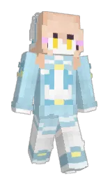 uYWYu's Minecraft skin wearing the 15th Anniversary cape