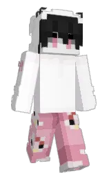 white and prim Minecraft skin — Slim model