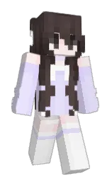 2BBG's Minecraft skin wearing the Aurora cape