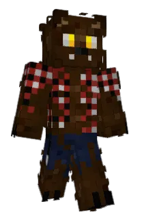 Front of Raith's skin