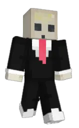 Towse's Minecraft skin wearing the Twisted cape