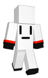white and cod gray Minecraft skin — Classic model — first worn by musti120345