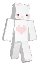 white and pippin Minecraft skin — Classic model — first worn by S21224