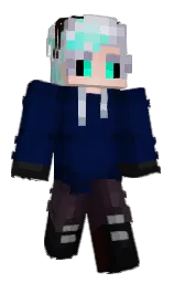 tangaroa and blue charcoal Minecraft skin — Classic model