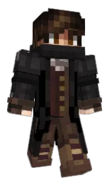 cod gray and black Minecraft skin — Classic model — first worn by EddieKR