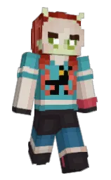 thunder and tall poppy Minecraft skin — Slim model — first worn by Gewoon1022